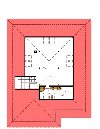 Floor plan of second floor - BUNGALOW 103